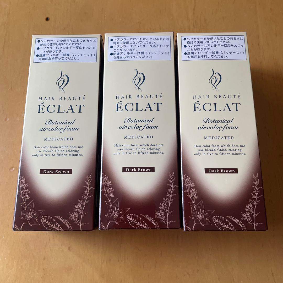 ÉCLAT ボタニカルエアカラーフォーム 3個セット ダークブラウン Amazon | ヘアボーテエクラ ボタニカルエアカラーフォームEX ダーク