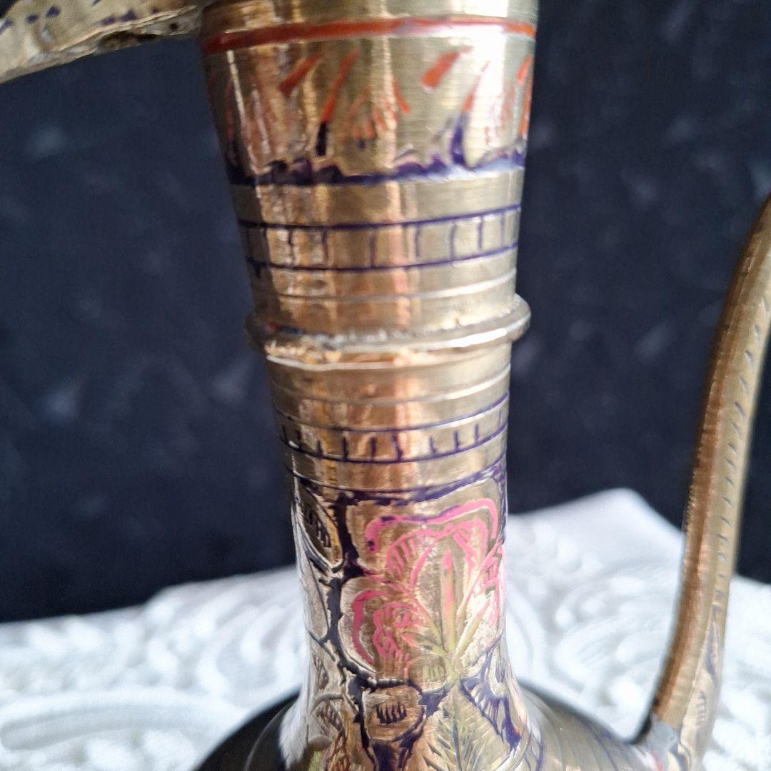 真鍮 中東 アラビア風 水注 水差し ポット - メルカリ