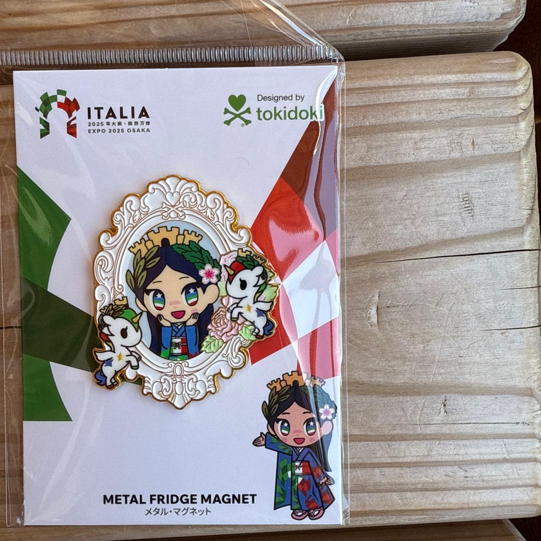 大阪万博 イタリア館 イタリアちゃん メタルマグネット3種コンプリート