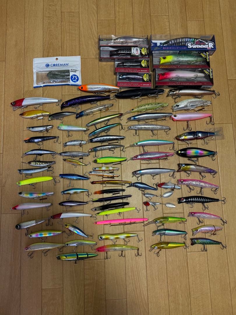シーバス有名ルアーまとめ売り【77個】 - メルカリ
