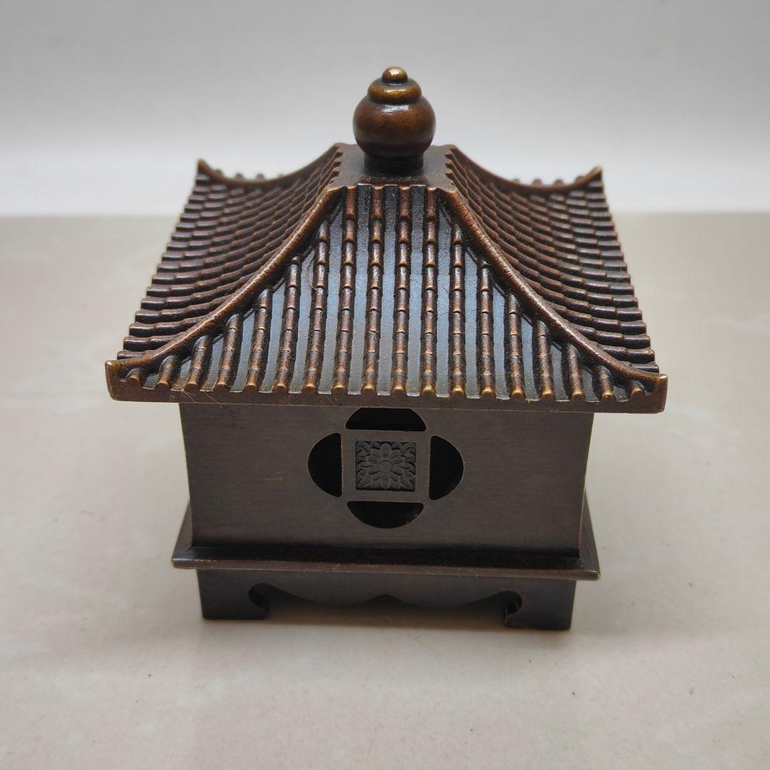 香炉 檀舎香居 室内薫香炉 茶道具 香道具 銅製品 工芸品 置物 香器/香道具『香炉【龍地紋(りゅうちもん)】木箱入[高岡銅器]』日本香