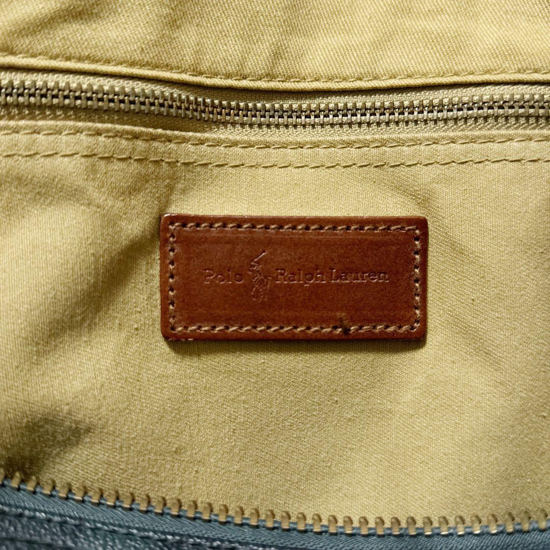 付属品完備】ポロラルフローレン ボストンバッグ 2way 専用ブラシ