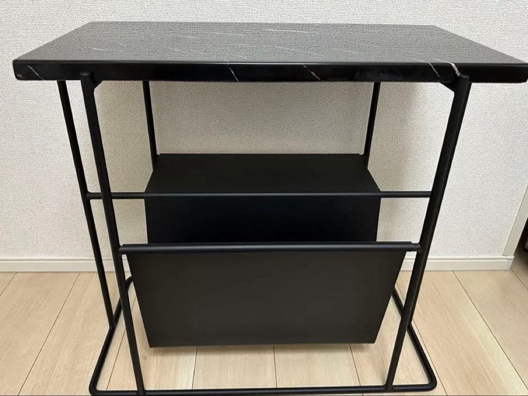 Boconcept 大理石天板　シェルフ 大理石調オープンラック/ディスプレイラック【(約)幅90×奥行30×高さ