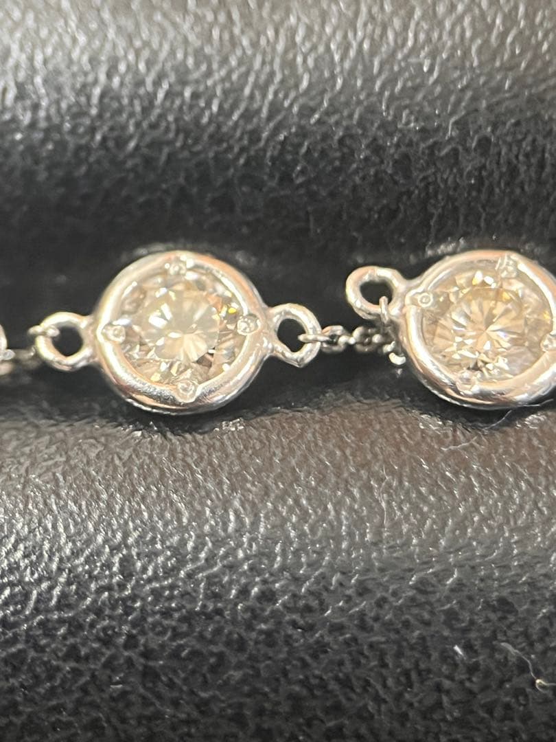 pt850 天然ダイヤモンドブレスレット　0.5ct