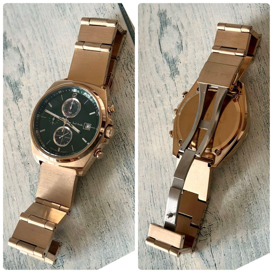 希少】Paul Smith ポールスミス 腕時計 カーキ調 クロノグラフ - メルカリ