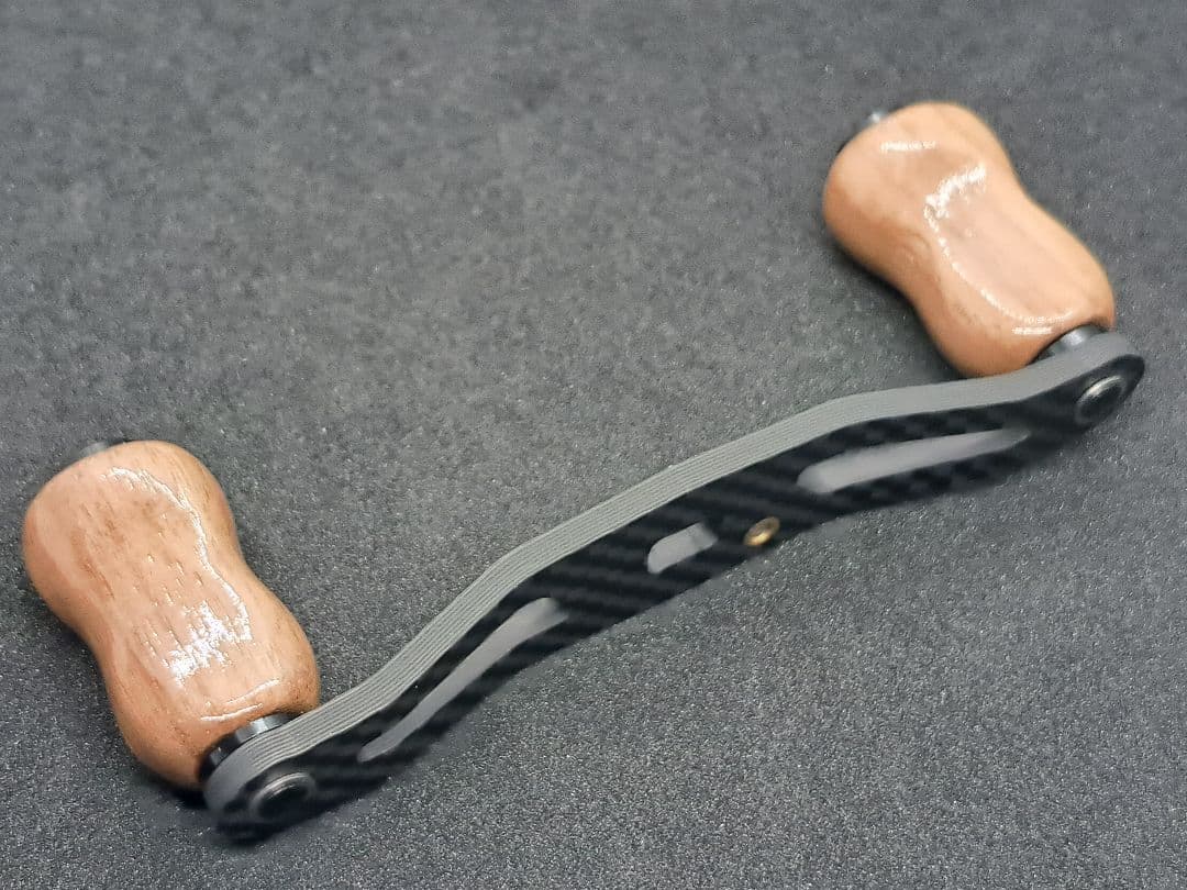 超軽量セット カーボンハンドル ダイワ/アブ/シマノ 全長95mm軸間85mm