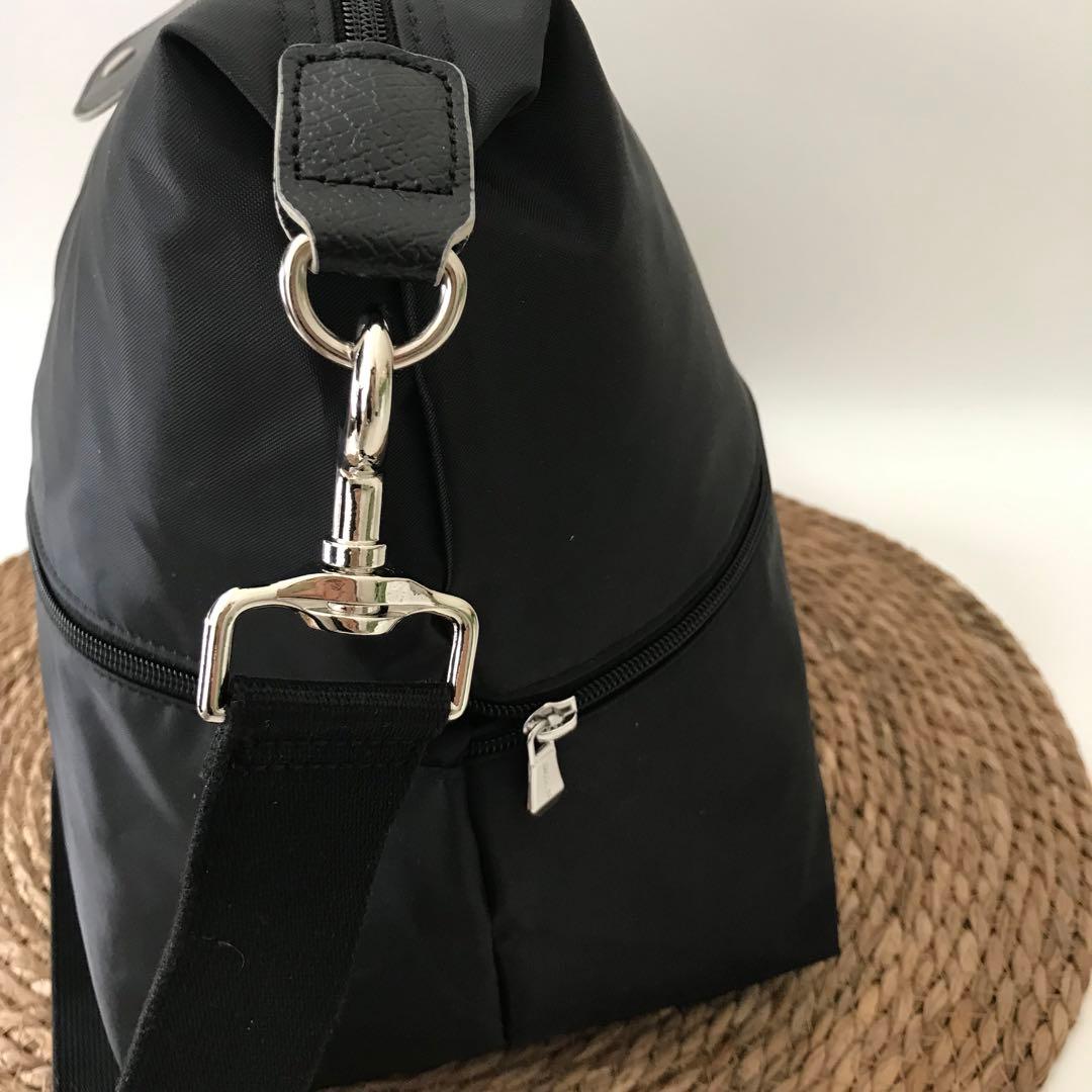 新品ロンシャン ル・プリアージュ 拡張 大容量 ボストン 旅行 ブラック