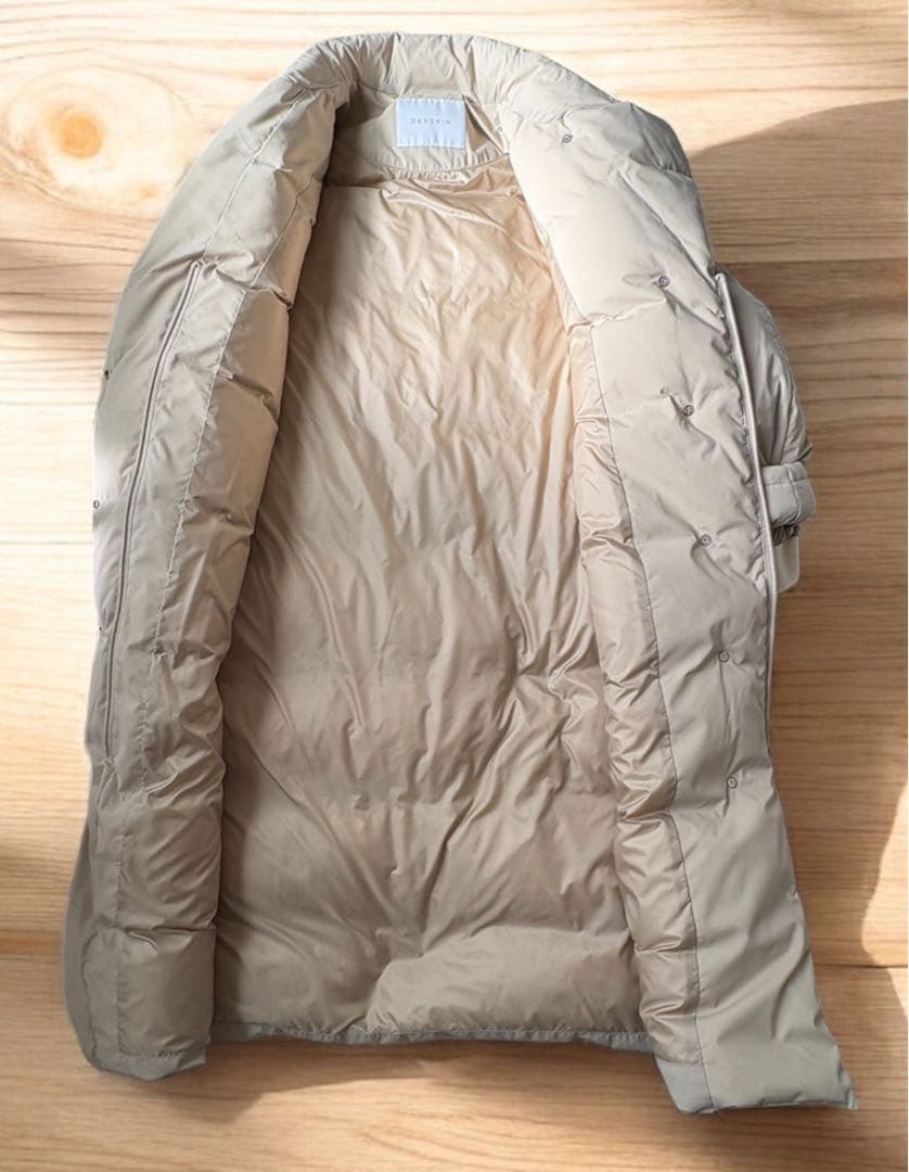 超美品】ダンスキン ハイロフトダウンコートMサイズ サンドベージュ