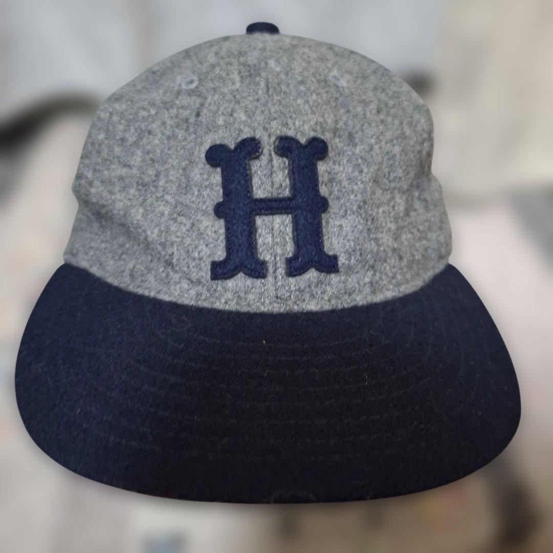 HYSTERIC GLAMOUR ウールベースボールキャップ グレー/ネイビー - メルカリ