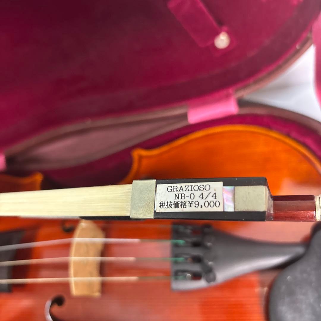 良品】スズキ バイオリン No.520 4/4 1984年 虎杢 弓 ケース - メルカリ