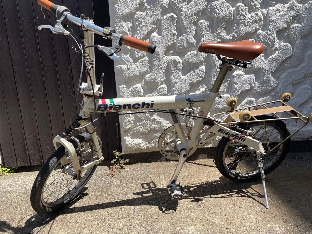 超希少・白！】BIANCHI ビアンキ フレッタ 折りたたみ自転車 BD-1