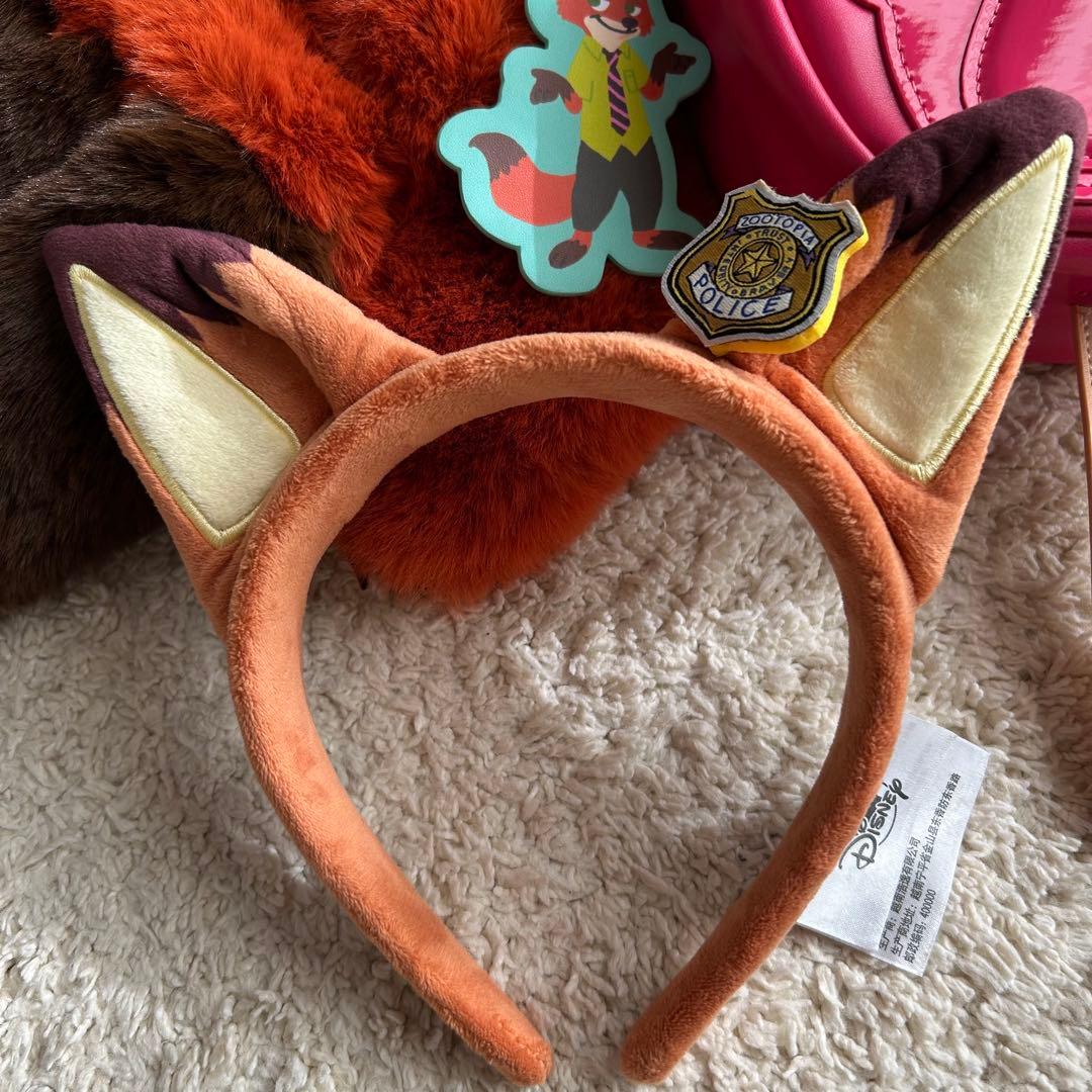 値下げ！ズートピア ニック マフラー 上海 カチューシャ アイス バッグ セット