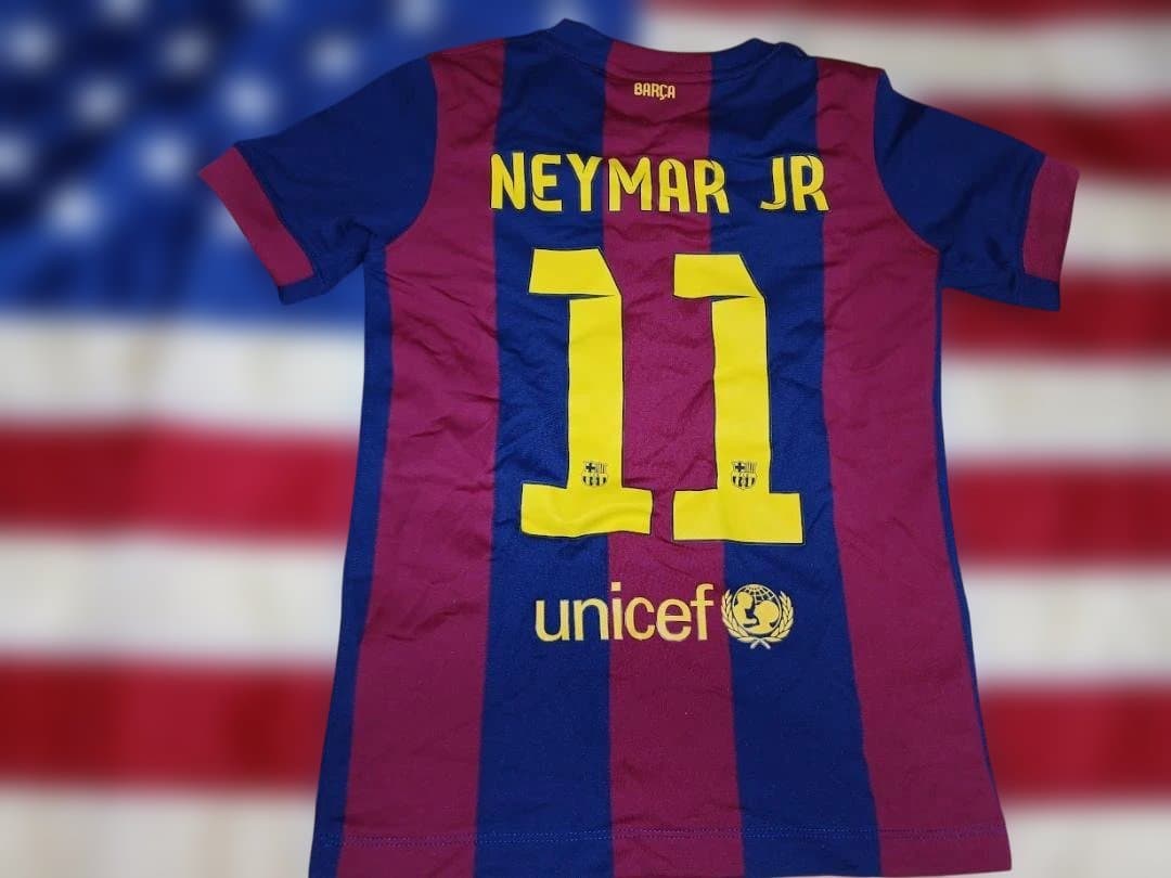 NIKE 14-15H FCバルセロナ #11 ネイマールJr子供用ユニフォーム