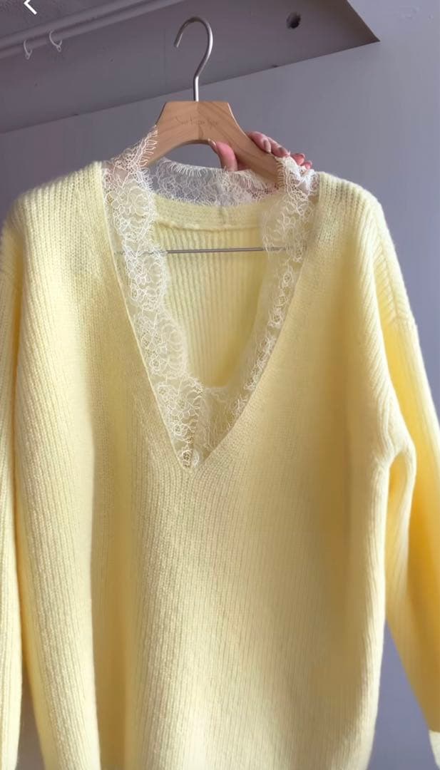 searoomlynn 】Eye Lash Laceニットトップス - メルカリ