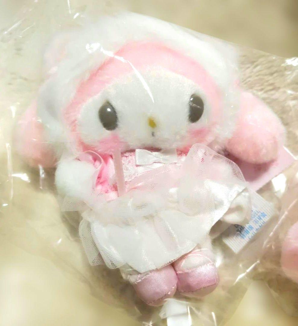 マイメロディ　白猫バレリーナ　マスコットホルダー　ポーチ　２点セット