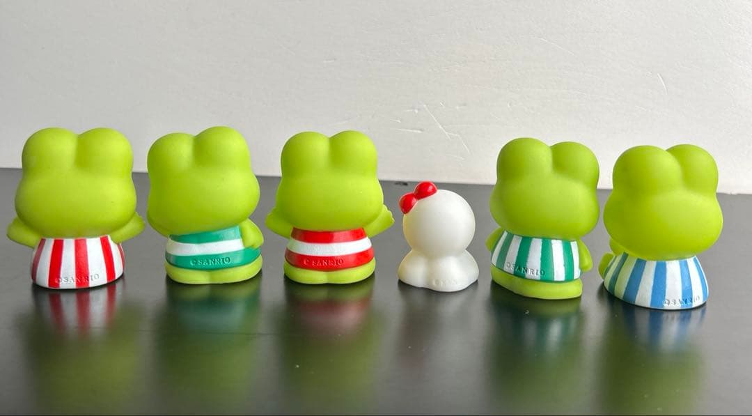 サンリオ　けろけろけろっぴのゆびにんぎょう 指人形　ソフビ　レトロ