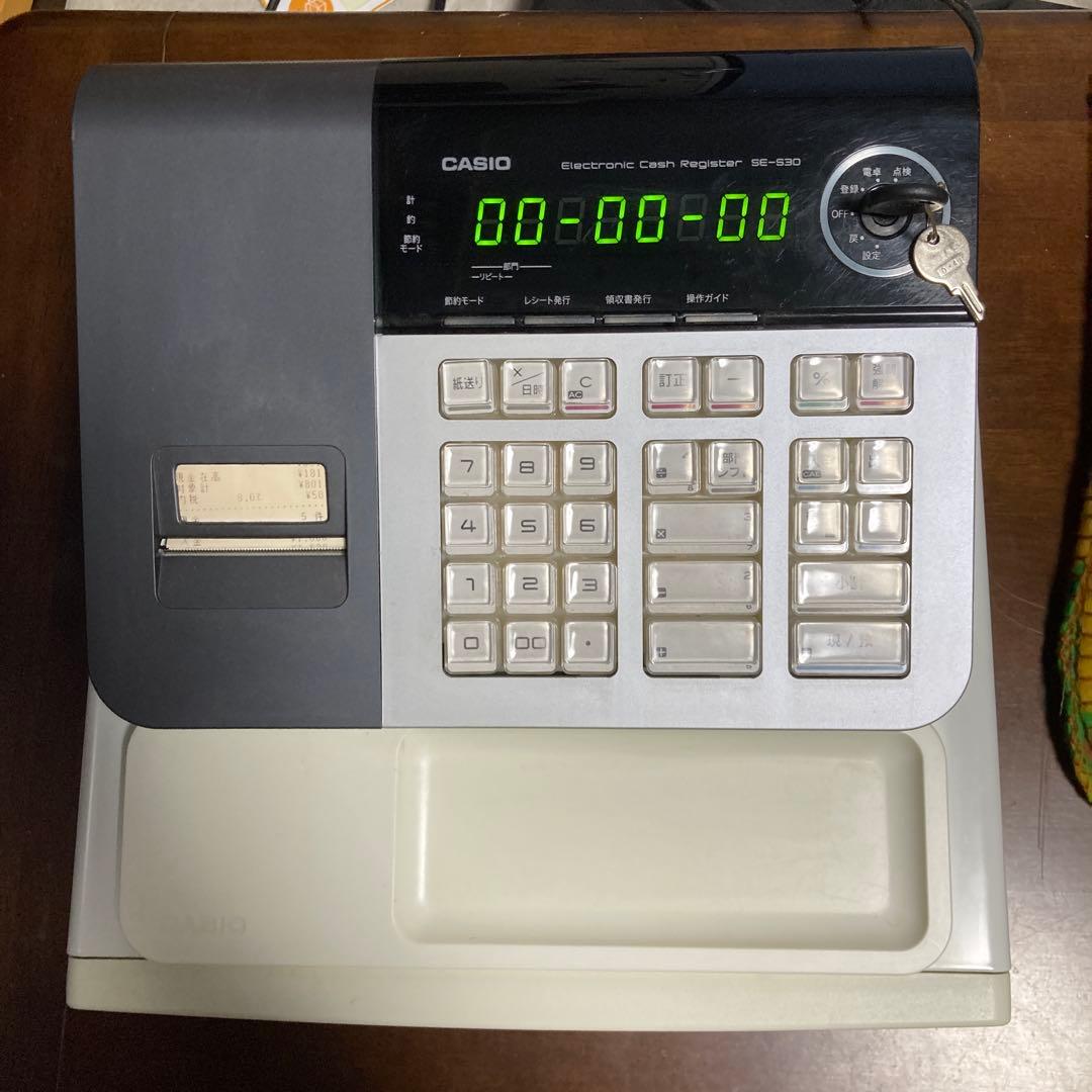 CASIO カシオ 電子レジスター SE-S30　説明書付き 説明書 カシオ SE-S30 キャッシュレジスター