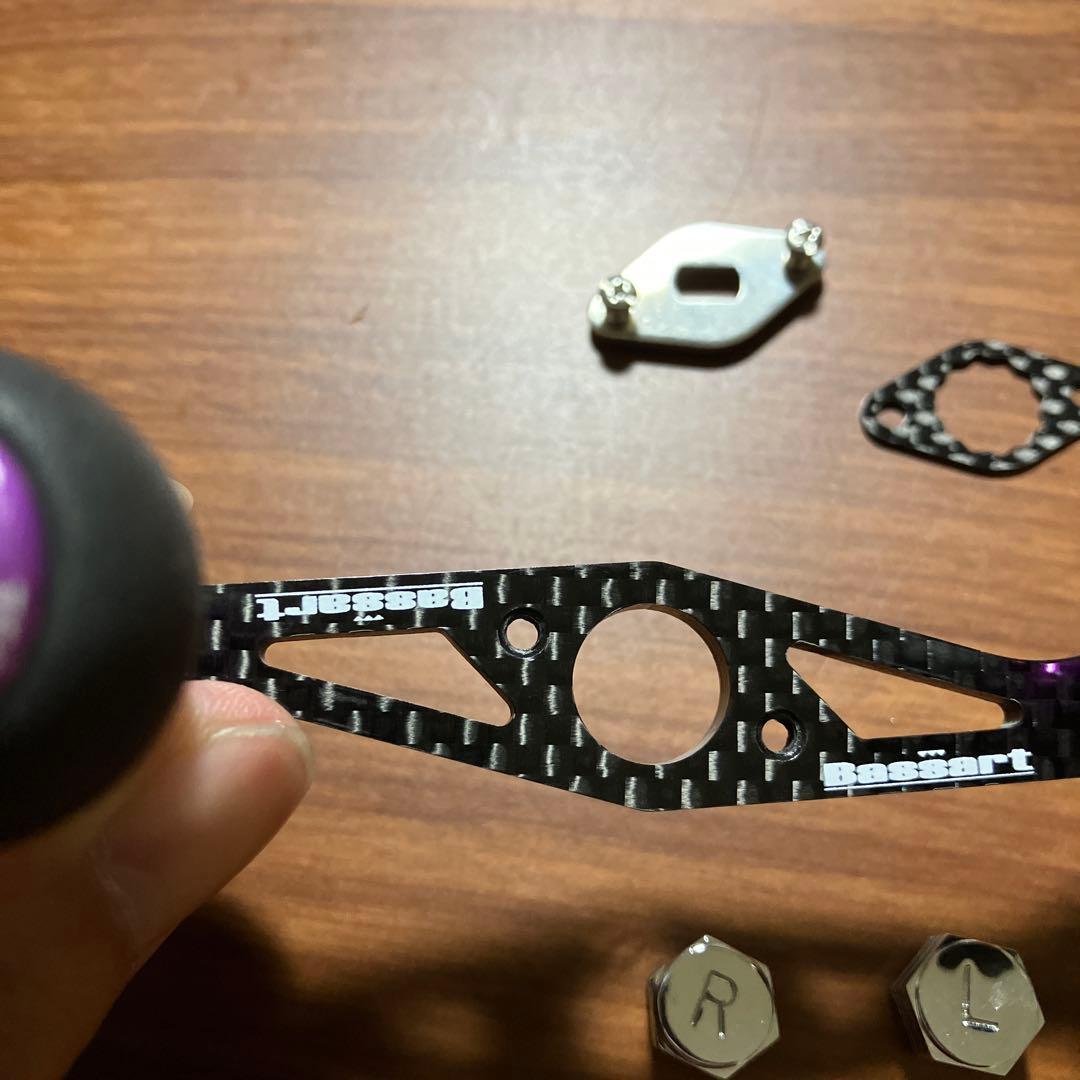 激レア 廃盤 バサート×ZPI 7×4 シマノ用 ベイトハンドル 75mmの通販は