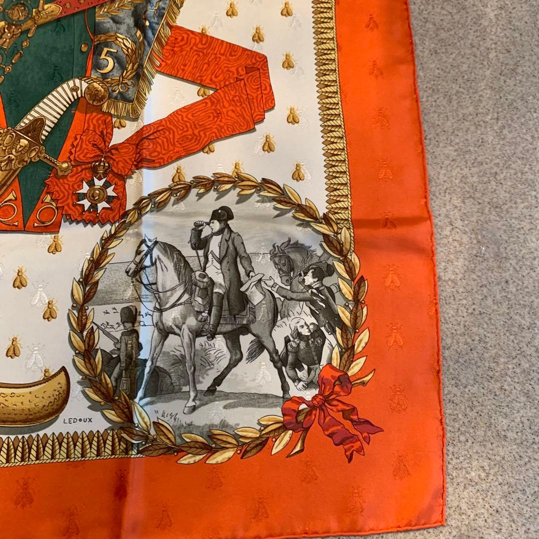 HERMES/エルメス カレ90 ナポレオン スカーフ g_064