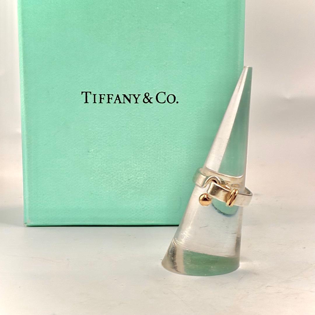 オールドティファニー 11号 フック＆アイ ラブノット リング 925×750