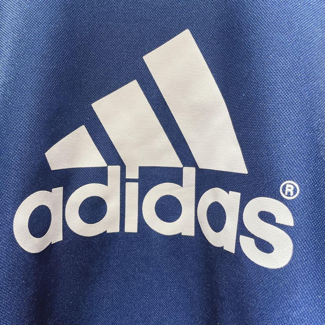 美品】y2k/常田大希/adidas/長袖ゲームシャツ/デカロゴ/絶妙配色/L