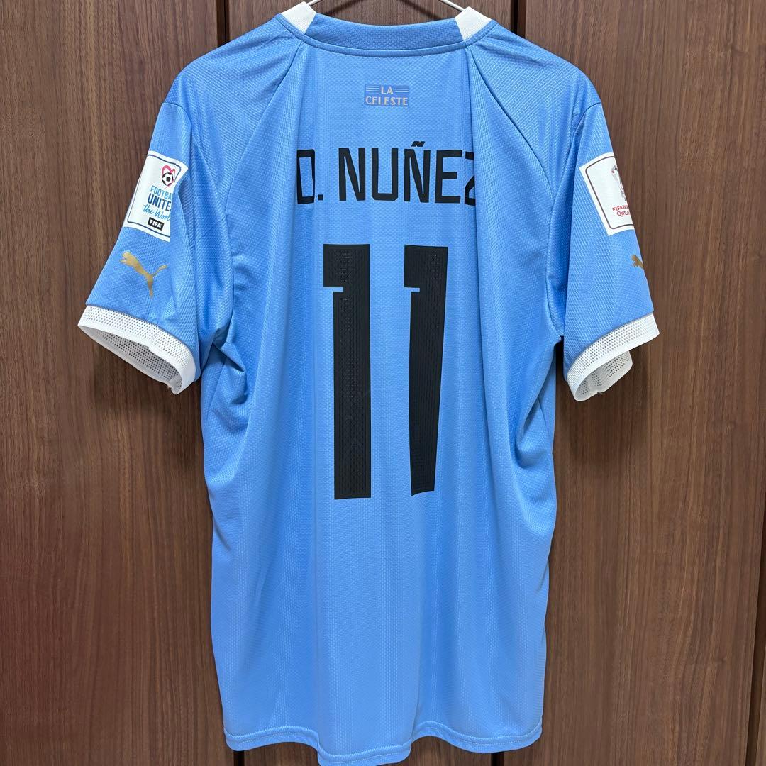 【正規品】ウルグアイ代表 2022 ホームユニフォーム　ダルウィン・ヌニェス 日本代表と対戦するウルグアイ代表、リバプールFWヌニェスの不参加を