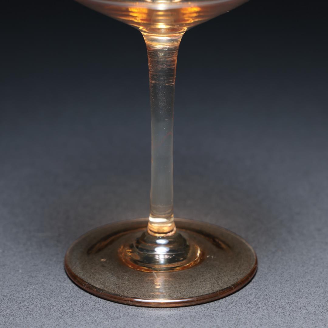 美品】 アンティークグラス エナメル彩 花 ポピー 色変わり R1337ダI