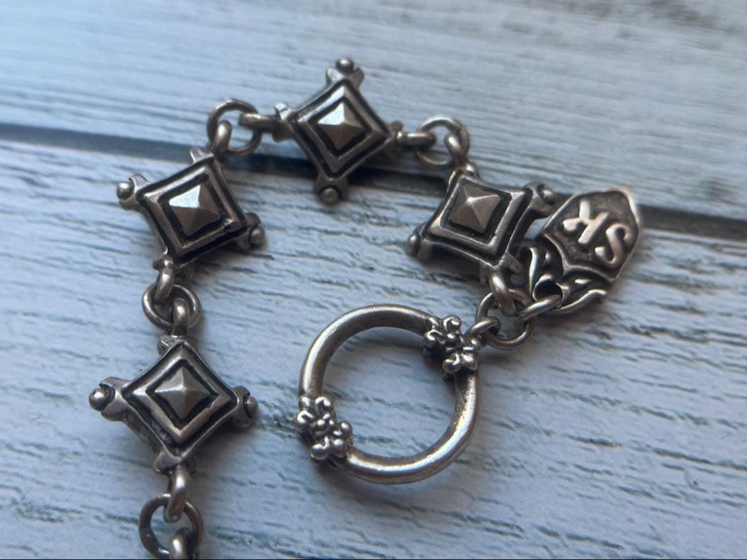 希少 スターナイツ 8リンク Tバー ブレスレット シルバー925