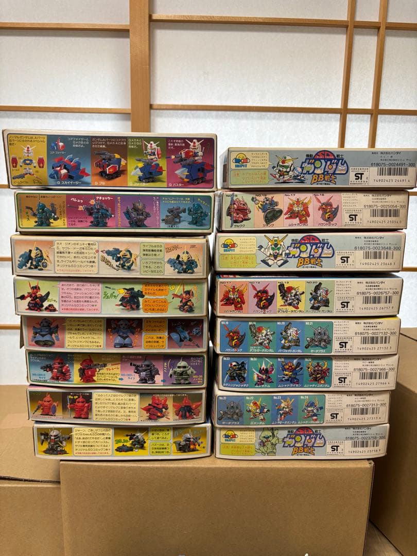 完成品 昭和BB戦士 SDガンダム 16体まとめ売り 箱、説明書、ランナー等