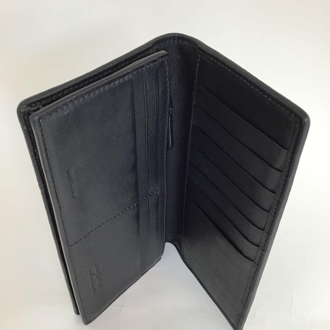 エルメネジルドゼニア‼️レザー 編み込み長財布 ブラック PL25 - メルカリ
