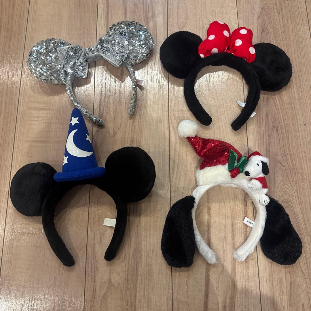 ディズニーカチューシャセット4点まとめ売り - メルカリ