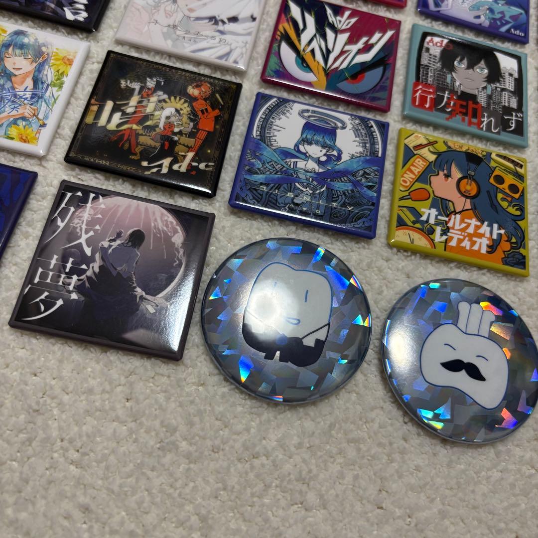 Ado モナ・リザの横顔グッズ こう見るとアタシも大きくなったもんねぇ〜缶バッジ