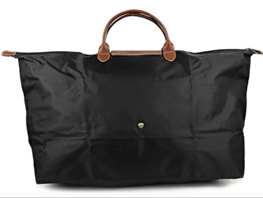 《極美品》ロンシャン　ルプリアージュ　バッグ 折り畳みトラベルバッグ　ボストン黒