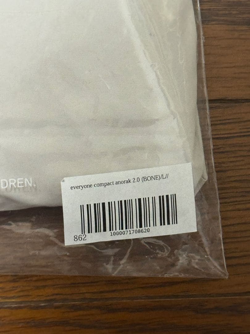 everyone compact anorak 2.0 (BONE) L - メルカリ