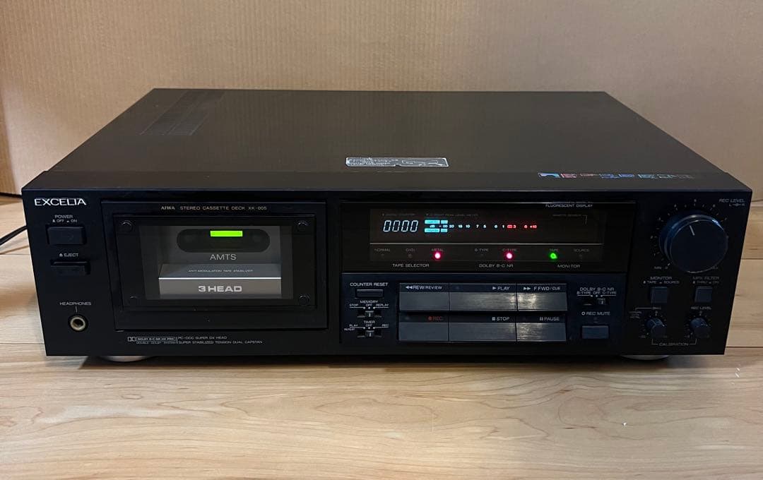 希少　EXCELIA XK-005 カセットデッキ　アイワ　エクセリア EXCELIA XK-005 カセットデッキ アイワ エクセリア 取説付き - メルカリ