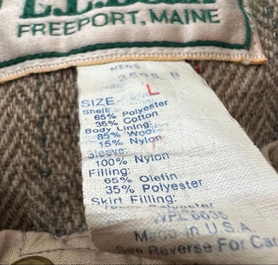 80年代 USA製 L.L.Bean エルエルビーン STORM COAT