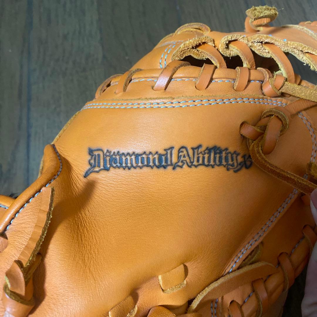 ミズノ 軟式キャッチャーミット ダイヤモンドアビリティ オレンジ