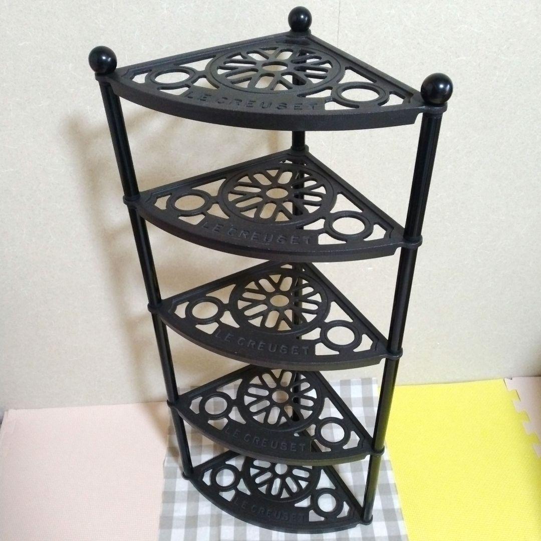 LE CREUSET ル・クルーゼ ポットスタンド 5段 ブラック - メルカリ