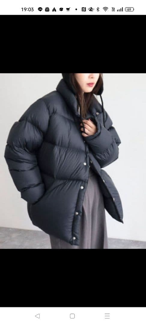 GERRY Big Down 完売品 ブラック 新品タグ付き - メルカリ