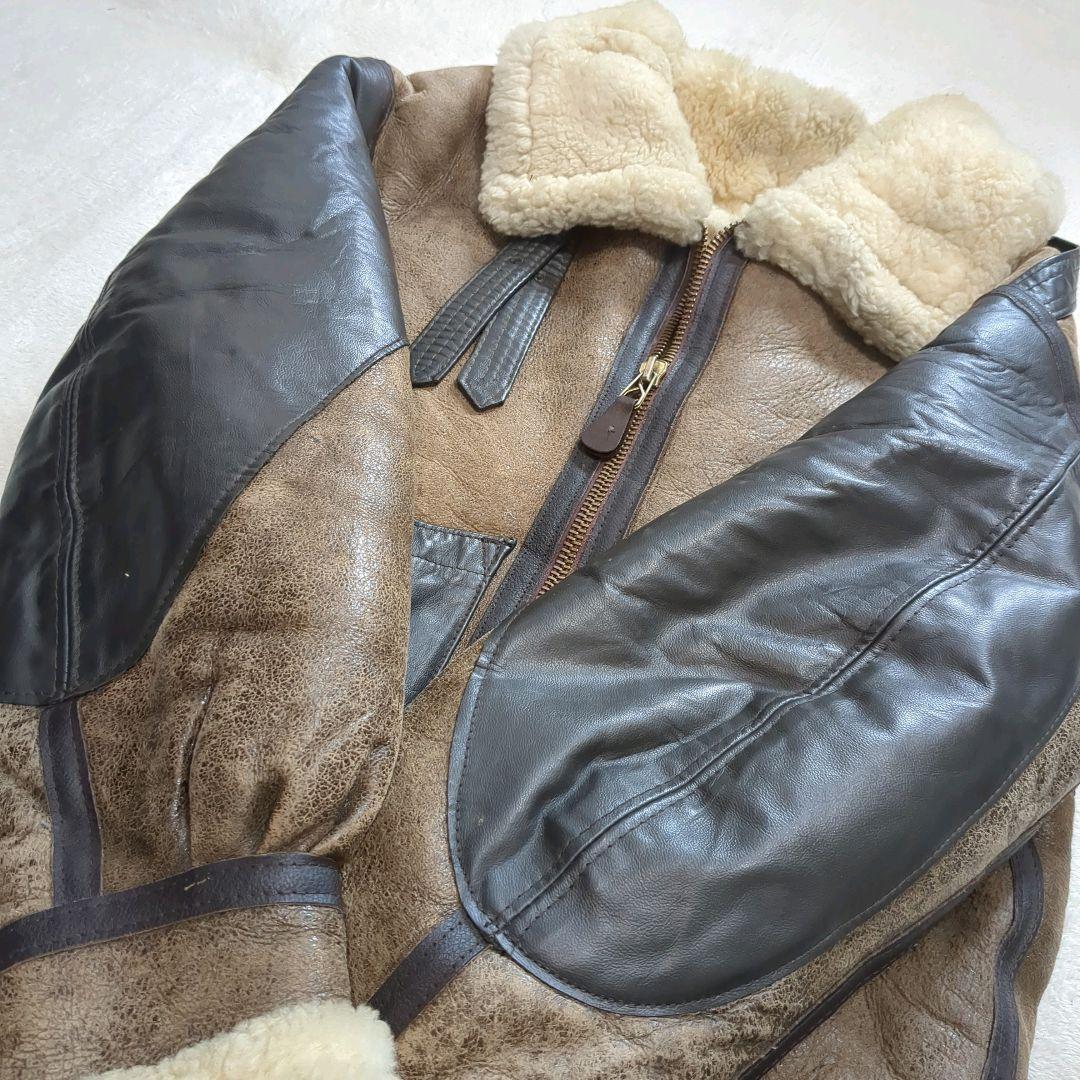 AVIREX ムートン B-3 ボンバージャケット 超希少 大戦モデル 38 - メルカリ