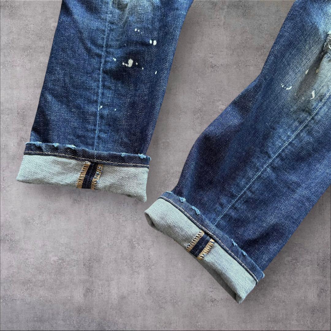 DSQUARED 2ディースクエアード フォックスファーポケットデニムサイズ