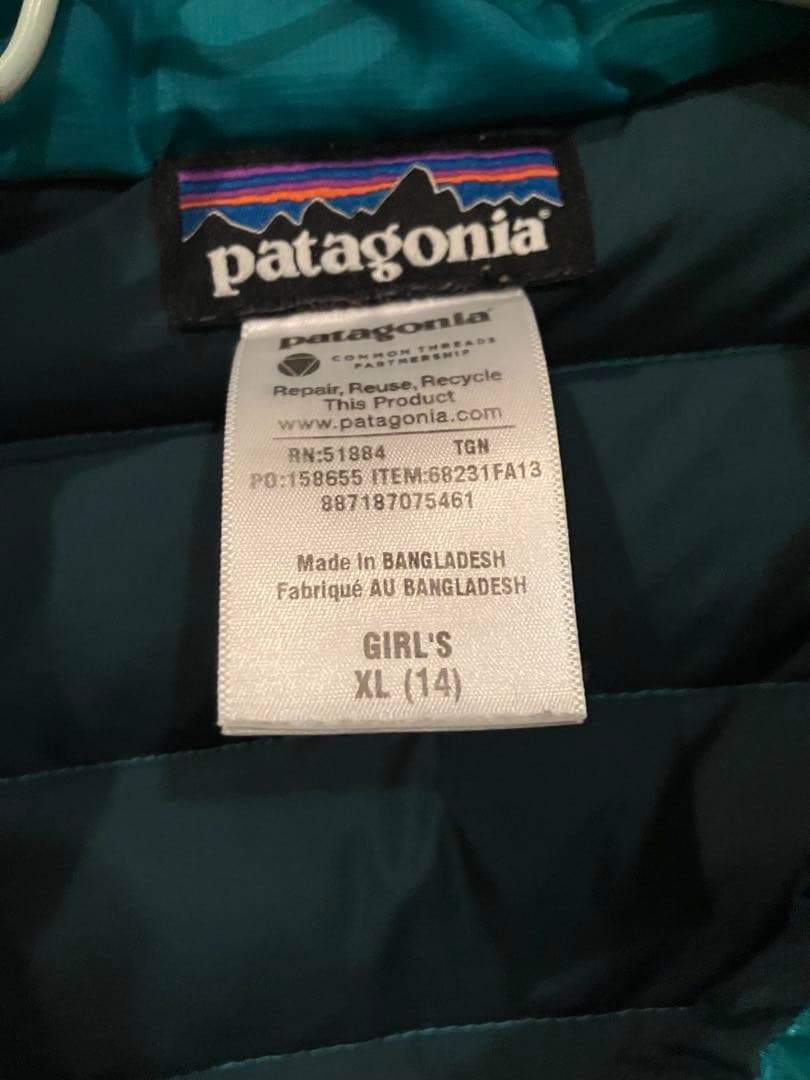 patagonia XL ダウンジャケット キッズ150 大人S