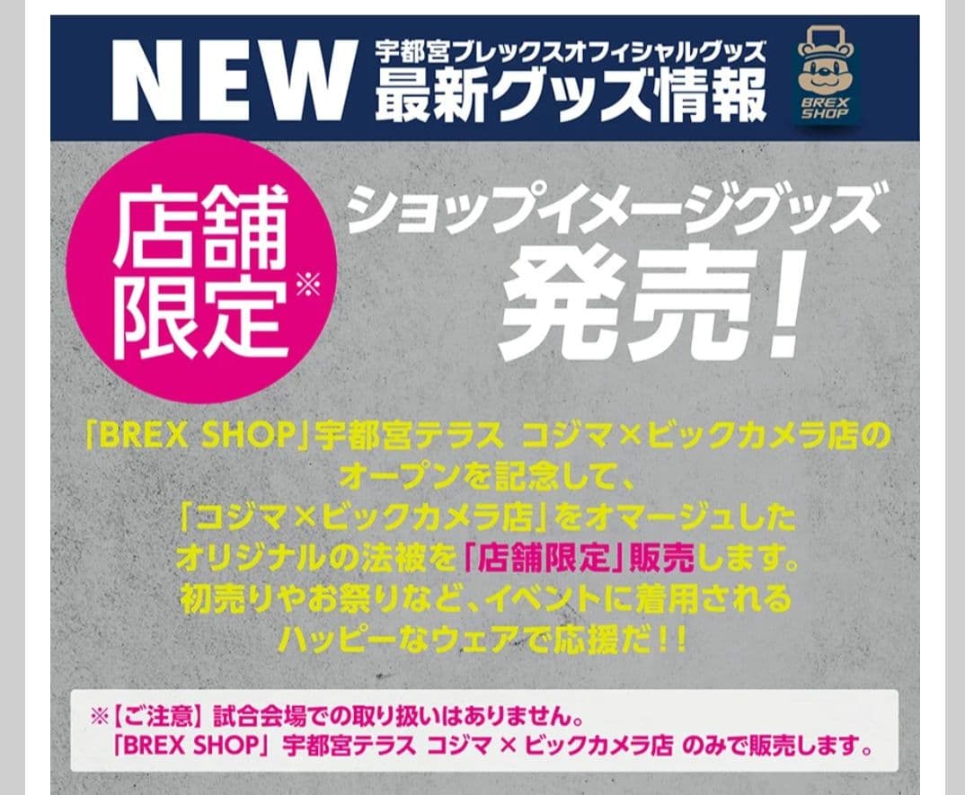 新品】宇都宮ブレックス BREXHappi【サンフラワーブレッキー】店舗限定