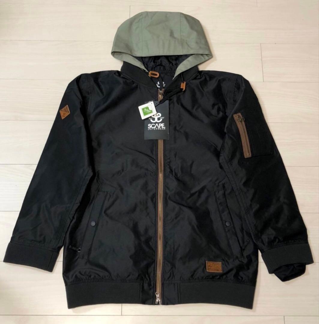 SCAPE スノボーウエアー　フード付き　黒 楽天市場】スキーウェア スノーボードウェア メンズ レディース 2024