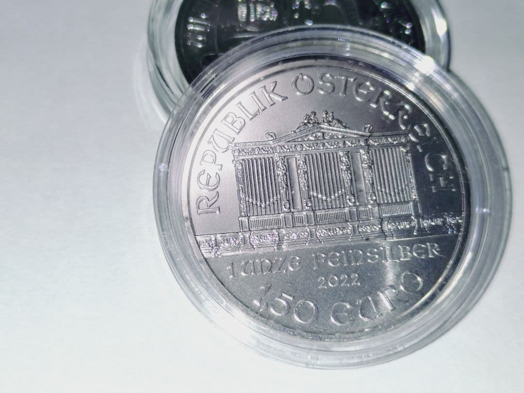 ウィーンフィルハーモニカー1オンス銀貨 2022年 2枚セット コイン