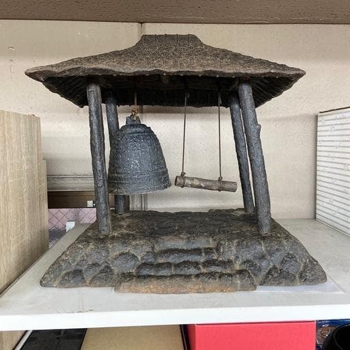 た*か様 除夜の鐘 ミニチュア 寺院 金属工芸 鉄製 オブジェ - メルカリ
