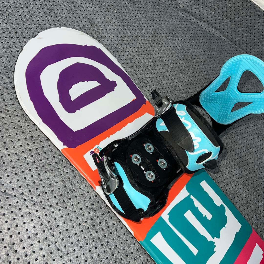 5回使用 キッズスノーボード 105cm SLQ×バイン×レースブーツ - メルカリ