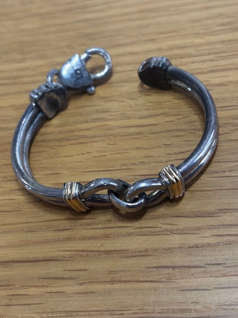 Tiffany シルバーゴールドチェーンリンクブレスレット TIFFANY&Co.（ティファニー） ブレスレット Hリンク シルバー シルバー