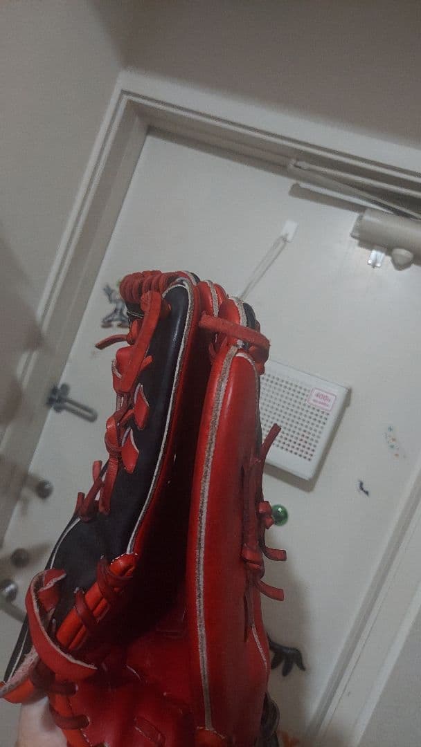 Fires 軟式グローブ 赤黒 大人用 外野用の通販はau PAY マーケット