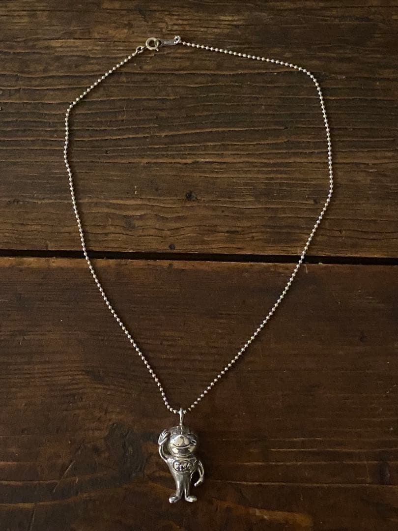ヴィンテージ Esso マスコット ネックレス Silver 925チェーン - メルカリ